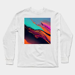 Vibrant Lines #2 Long Sleeve T-Shirt